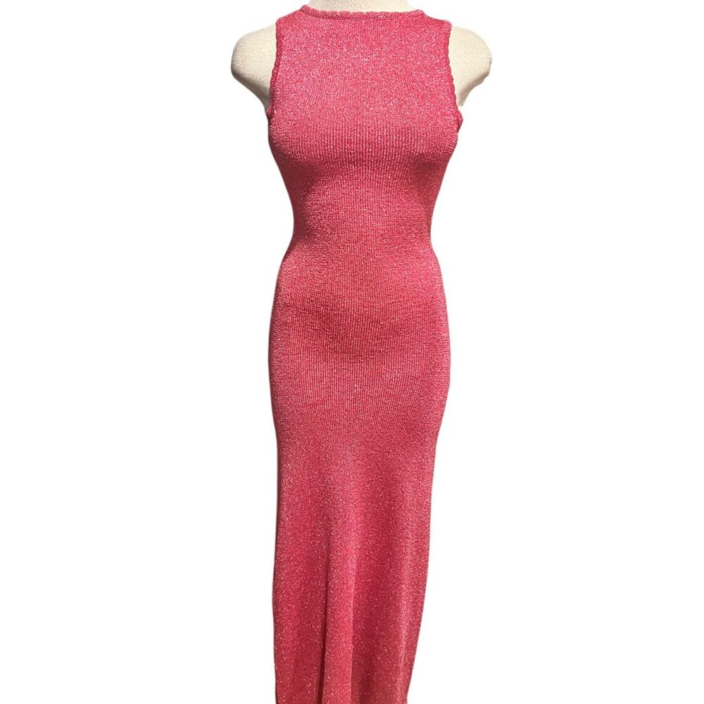 Princess Polly Tourista Maxi Dress Hot Pink Unlined Size  2 NWT - Picture 4 of 10